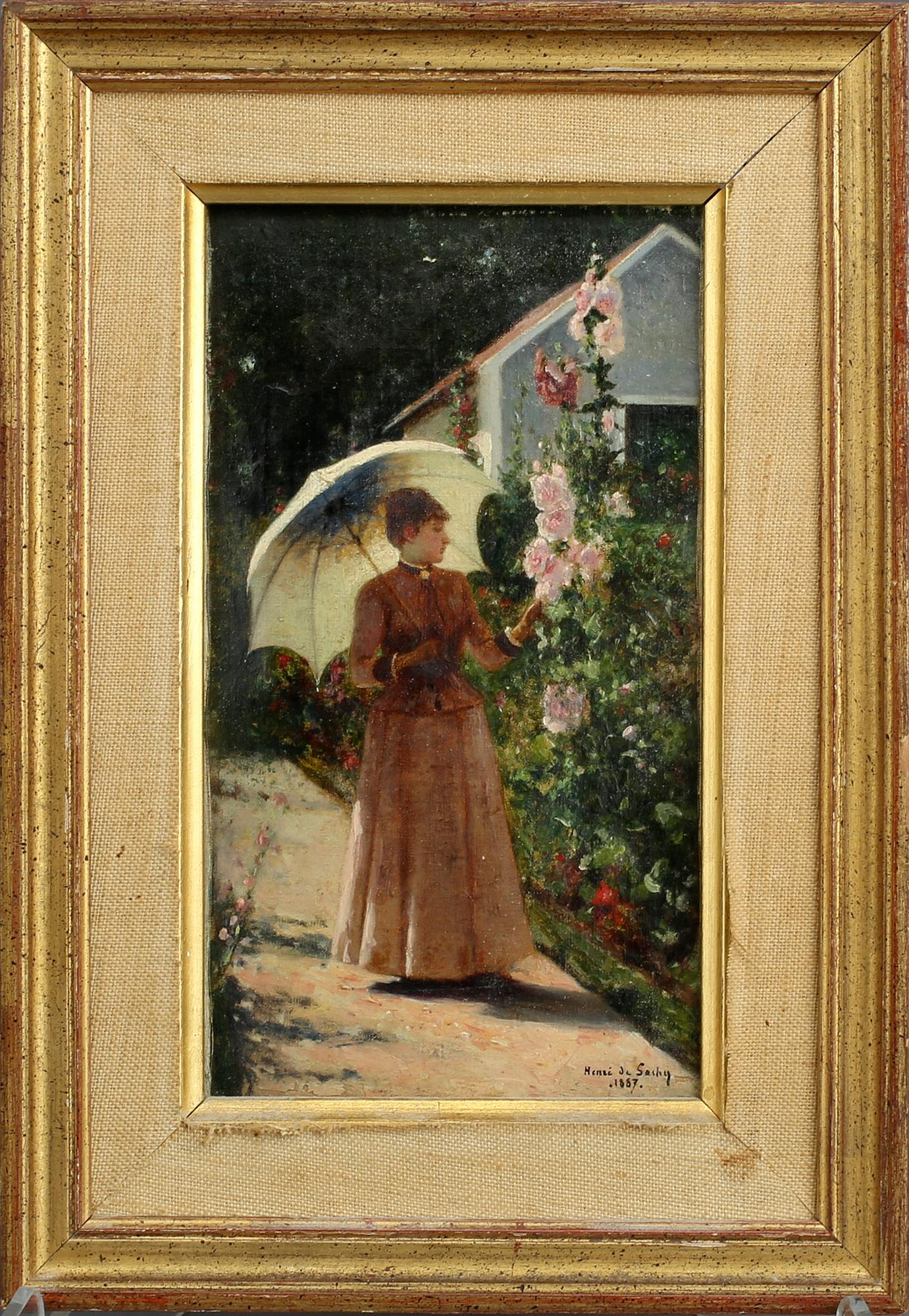 HENRI DE SACHY, tillskriven,olja på duk, signerad samt daterad 1887.
