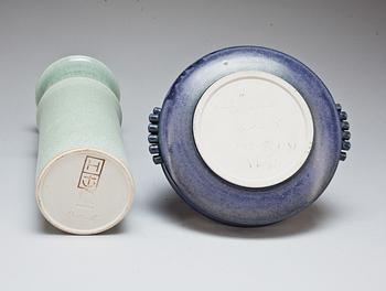 VASER, 4 st samt SKÅL, Hertha Bengtsson, Höganäs, 1900-talets andra hälft.