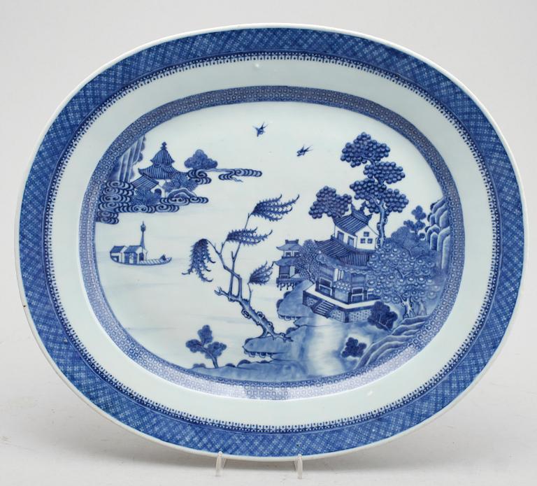 STEKFAT, porslin, Kina, 1700-/1800-tal.