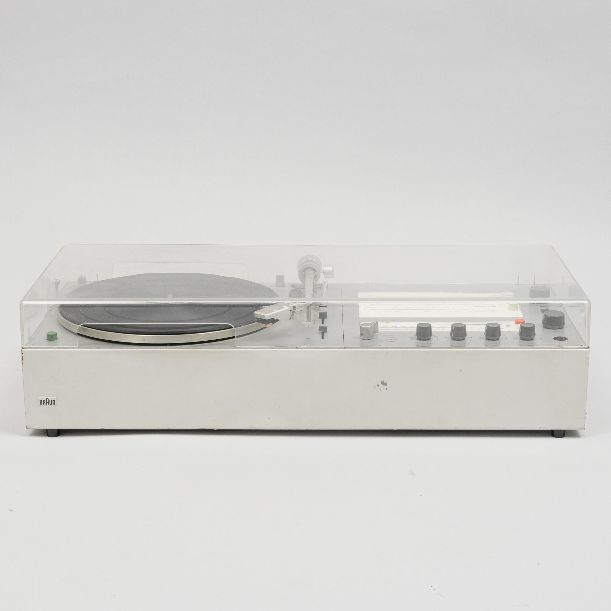 Dieter Rams, stereoutrustning, 5 delar, Braun, Tyskland 1970-tal.