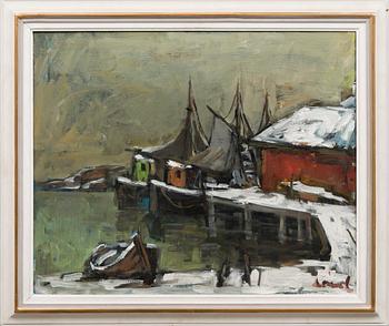 OLAVI LAINE, oil on canvas, signed.