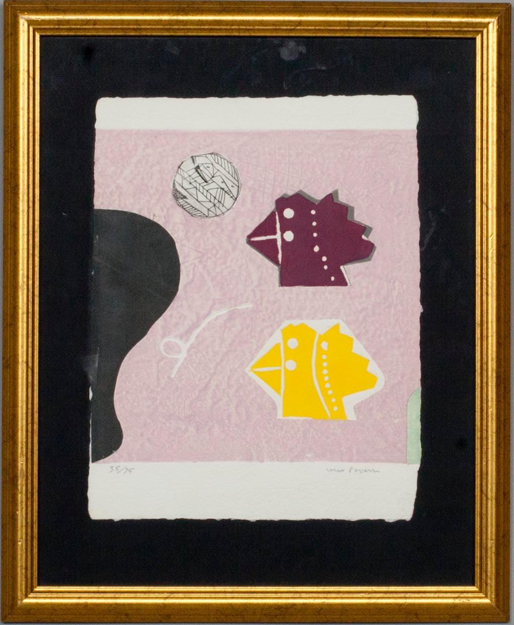MAX PAPART, carborundum etsning, signerad 35/75 cm.