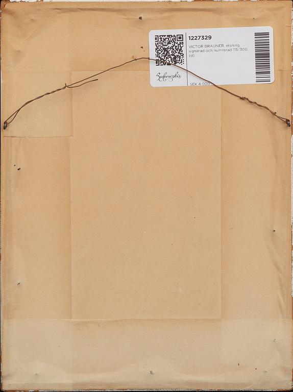 VICTOR BRAUNER, etching signed and numbered 115/300.