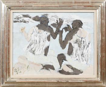 RAGNAR SANDBERG, oil on panel, signed and dated -71 and -72.