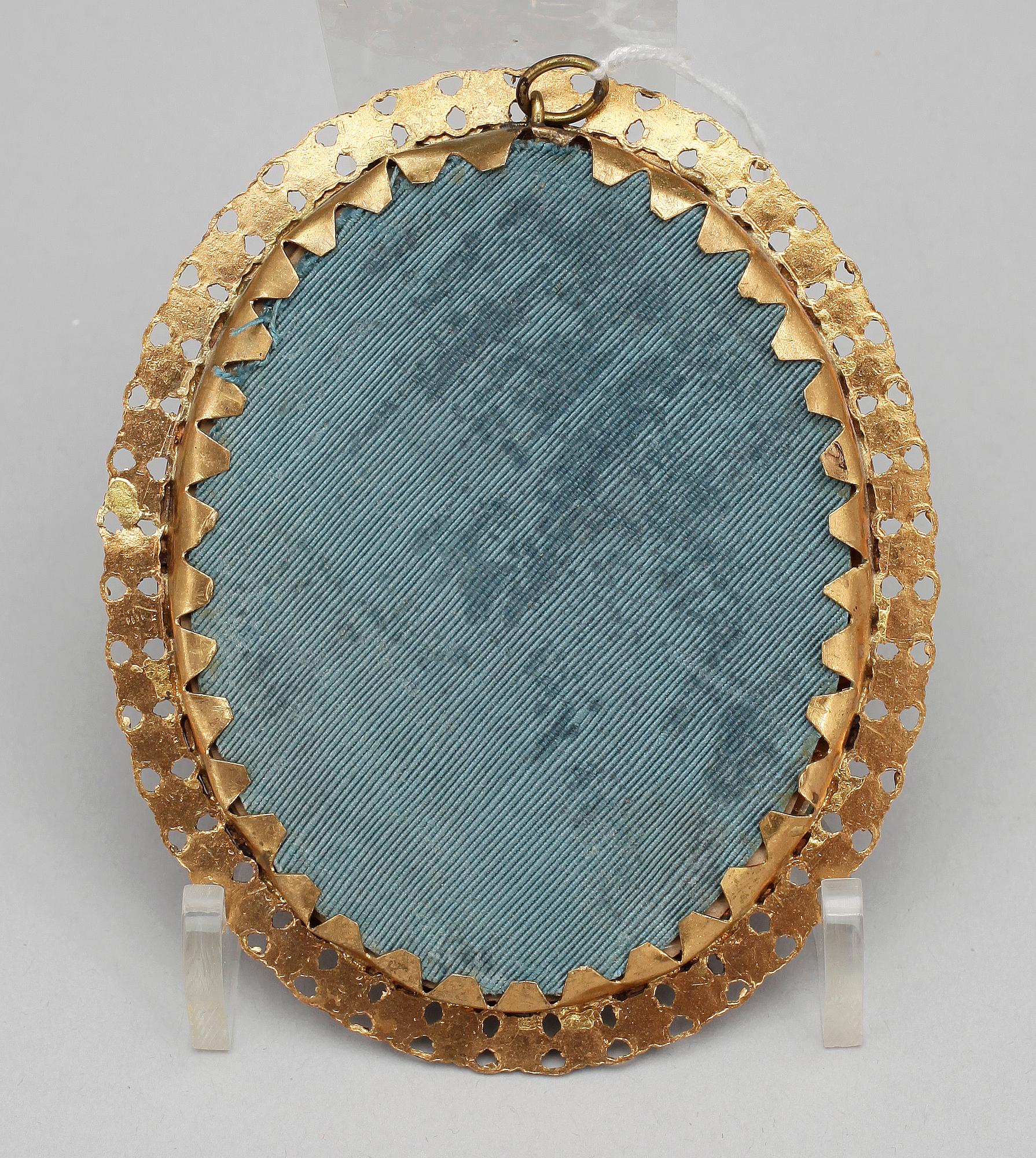 EMANUEL THOMAS PETER, efter, miniatyr, gouache på ben. Bär sign n. Peter.