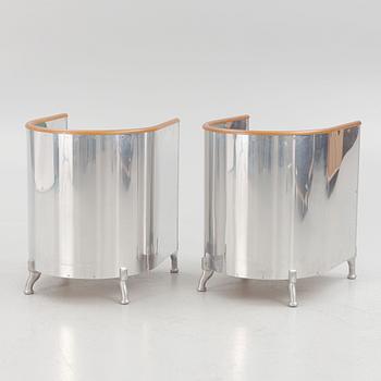 Mats Theselius, a pair of 'Aluminium Chair' armchairs, Källemo.