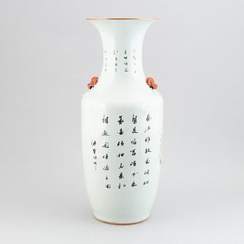 A Chinese famille rose floor vase, 20th century.