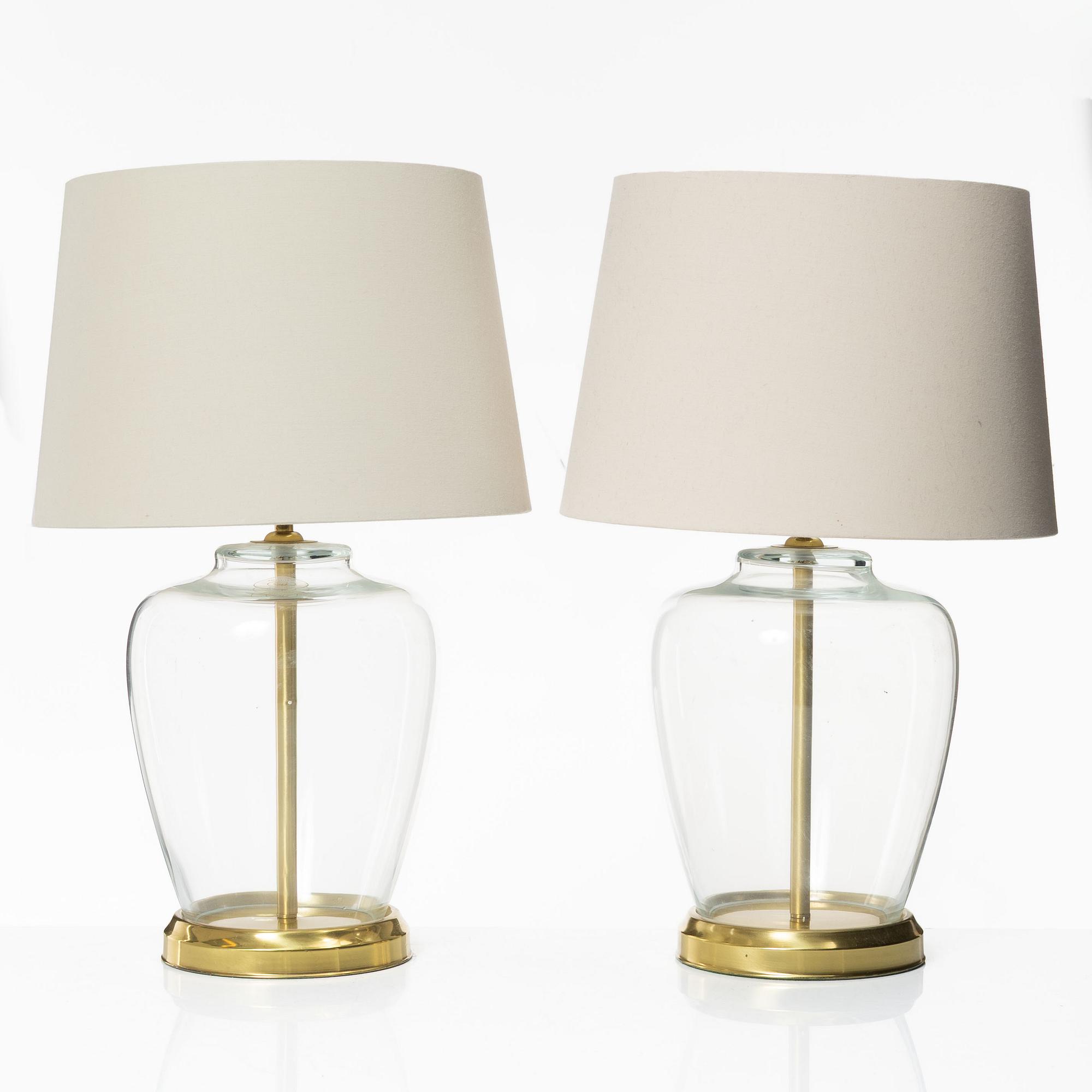 A pair of table lamps, Laura Ashley, 2000s.