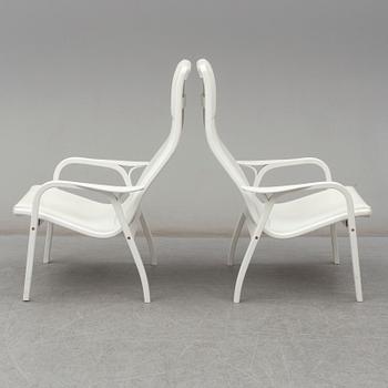 Five 'Lamino' easy chairs by Yngve Ekström from Swedese.