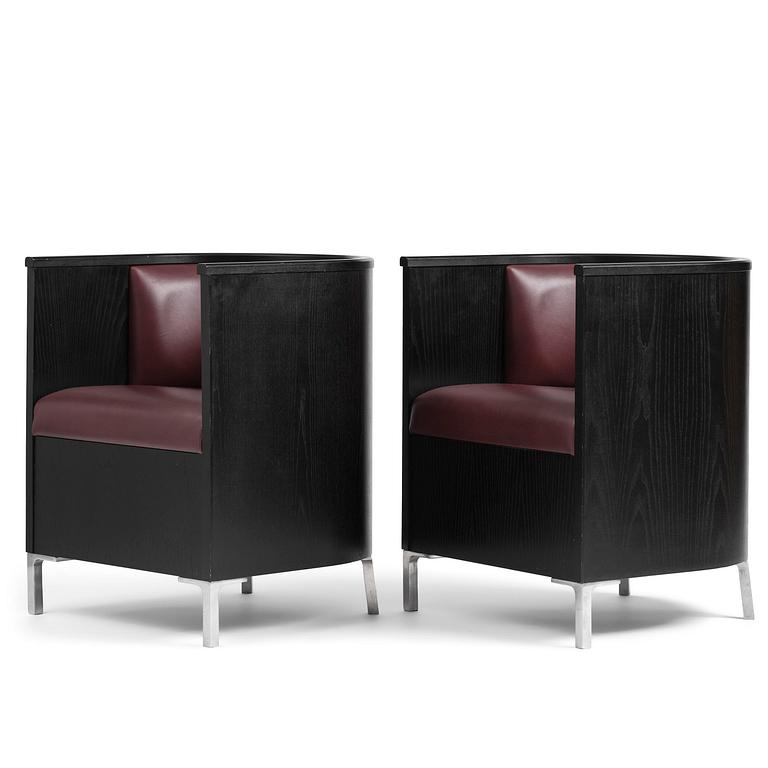 Mats Theselius, a pair of “Theselius Trä” armchairs, Källemo, Värnamo, post 2007.