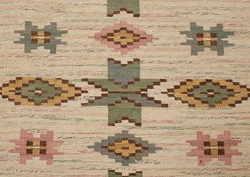 Märta Måås-Fjetterström, A CARPET, "Vit botten", flat weave, ca 352,5 x 271,5 cm, signed MMF.