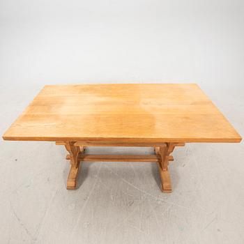 A 1940s oak table.