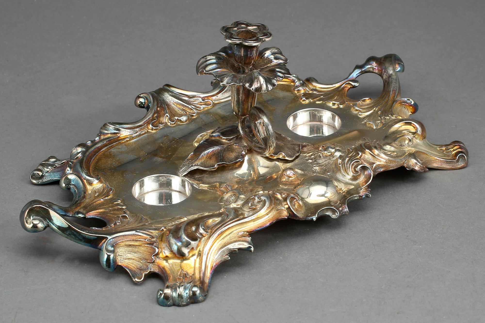 BORDSUPPSATS, silver. Samuel Hayne & Dudley Cater, London 1857, vikt ca 448 gram.