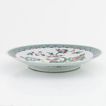 A Famille rose dish, China, 20th century.