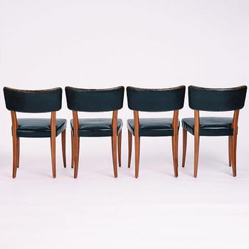 Axel Einar Hjorth, a set of four chairs, model "Sonja", Nordiska Kompaniet 1930s.