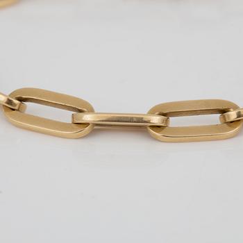 ARMBAND, ärtlänkar, 18K guld.