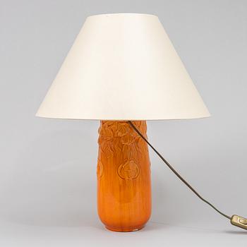 A creamware table lamp, Jugend,  Rörstrand, early 20th century.