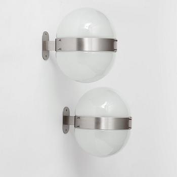 Sergio Mazza, vägglampor ett par, "Clio", Artemide, Italien 1960-tal.