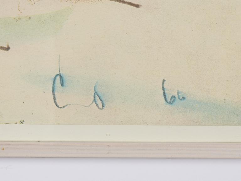 Claes Oldenburg, "Proposec Colossal Monument for Battersea Park, Lindon, Drum Set 1966".