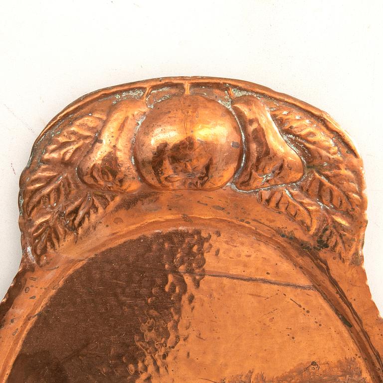 Trays 3 pcs Art Nouveau early 20th century.