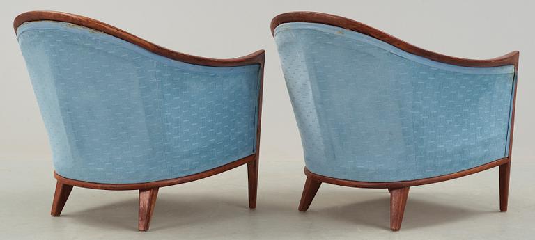FÅTÖLJER, ett par, Bröderna Andersson, Sverige, 1950/60-tal.