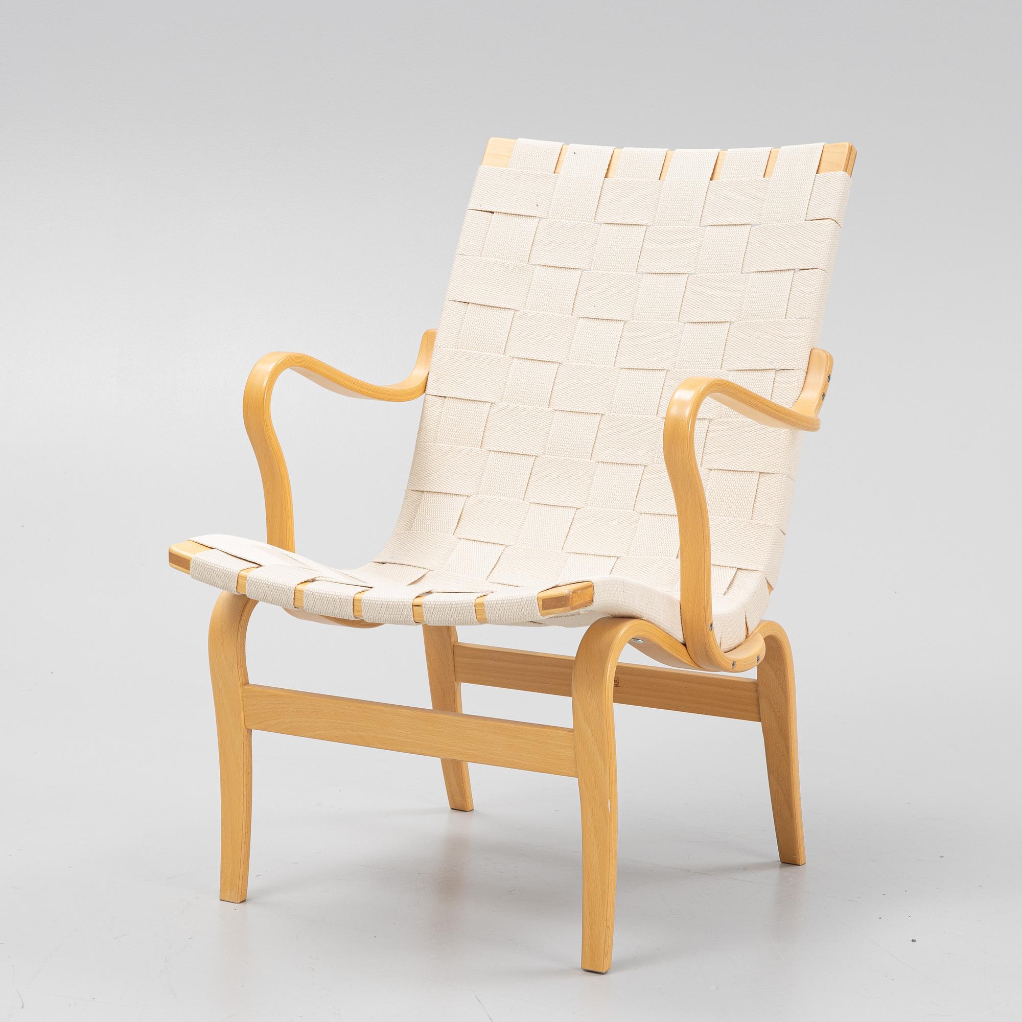 Bruno Mathsson, fåtölj "Eva", Bruno Mathsson International, Värnamo 2003.