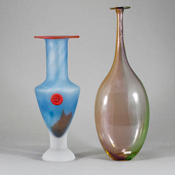 VASER, 2 st, glas, Kjell Engman samt Monica Backström, 1900-talets senare del.
