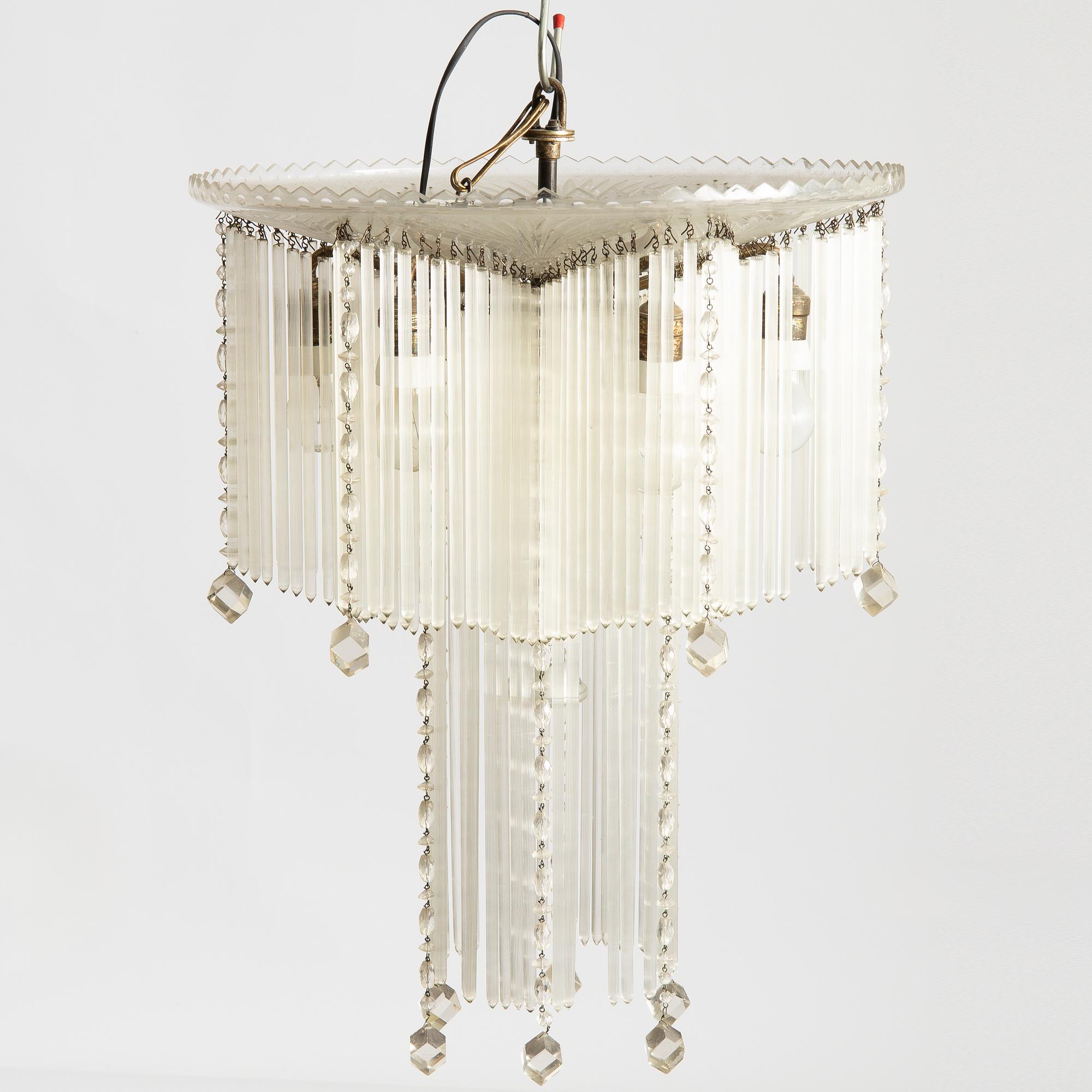 A chandelier, early 20th Century.