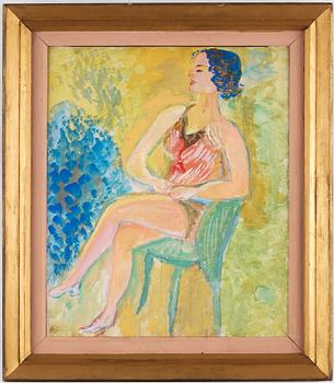 Sigrid Hjertén, Seated woman.