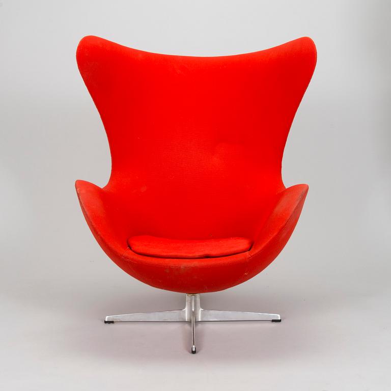 Arne Jacobsen, fåtölj "Ägget", Fritz Hansen, Danmark troligen 1970-tal.