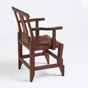 John Kandell, a patinated bronze 'Solitär' chair, Källemo, Sweden, ed. 3/7, only 3 chairs executed.