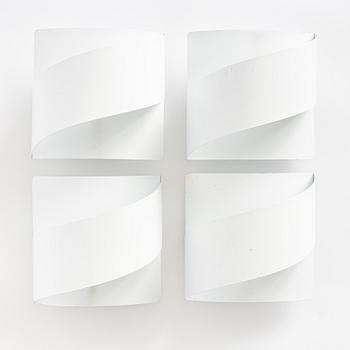 Peter Celsing, vägglampor, 4 st, "Band", Falkenbergs Belsyning, 1980/90-tal.