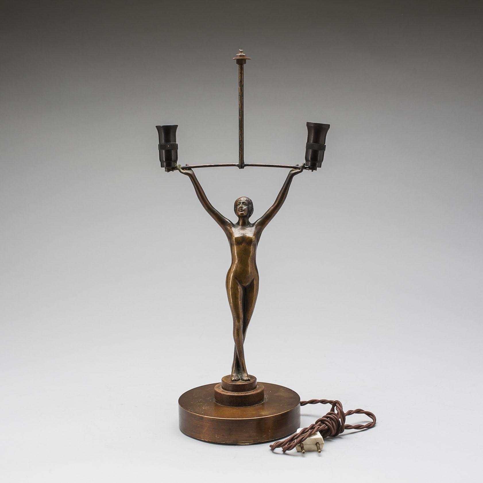 BORDSLAMPA, Art Deco, 1920/30-tal.
