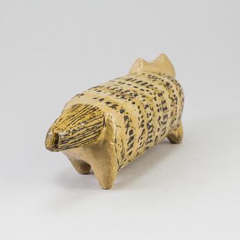 LISA LARSON, figur, stengods, ur serien "Stora Zoo", Gustavsberg.