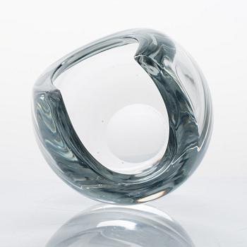 Aimo Okkolin, konstglas, "Gaffel", signerad Riihimäen Lasi Oy A. Okkolin.