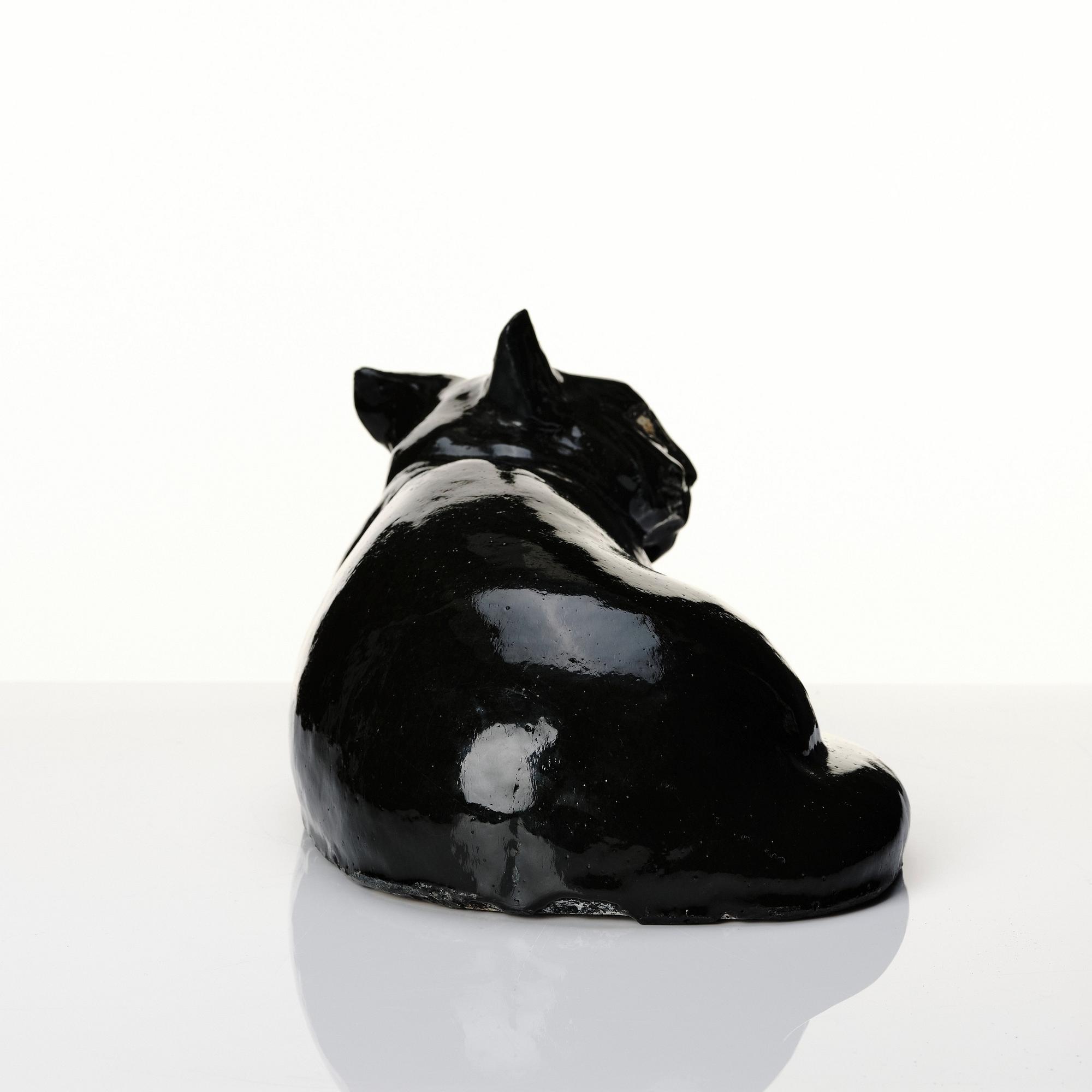 Michael Schilkin, skulptur, katt, Arabia, Finland, sannolikt 1940-tal.