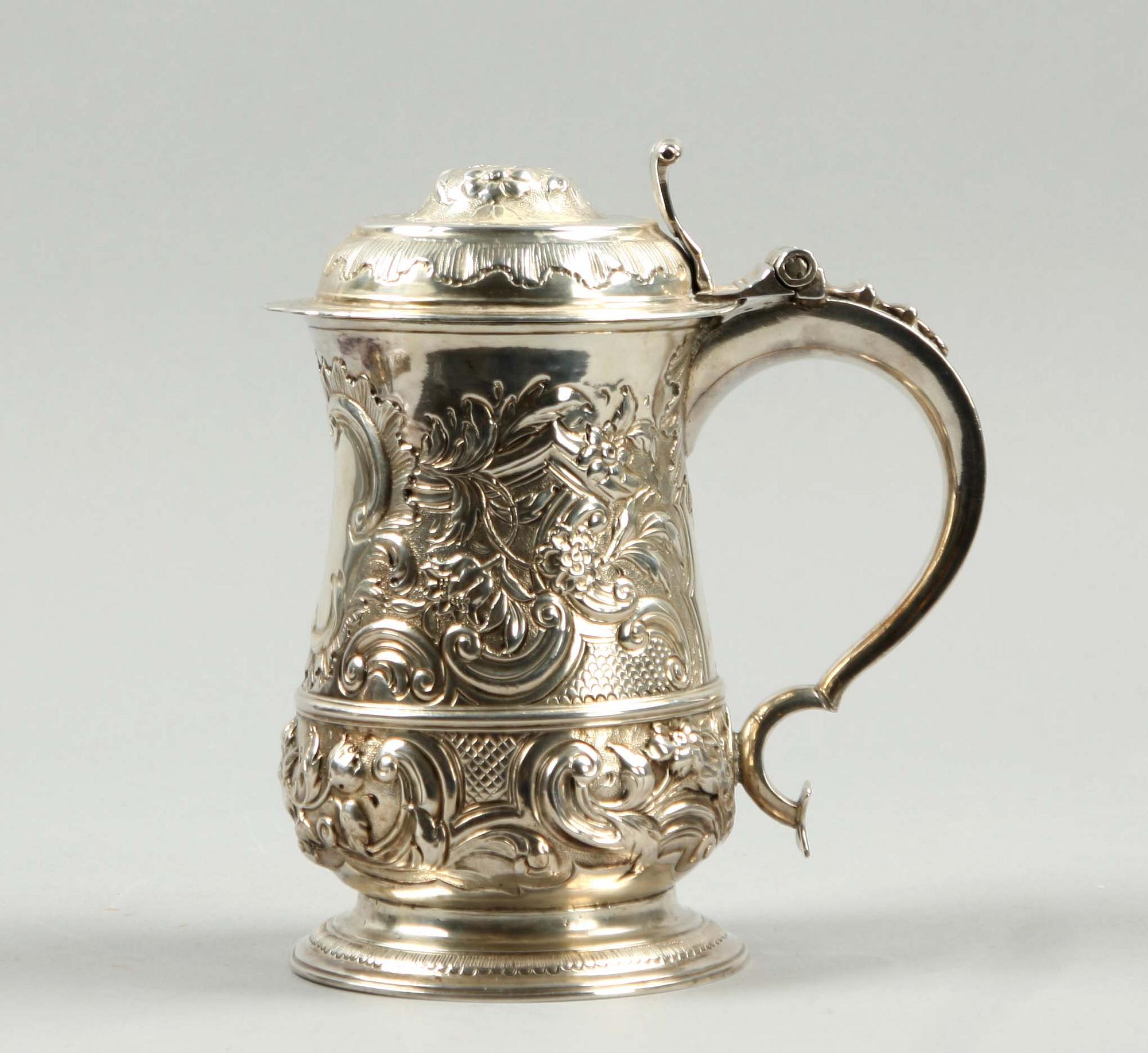 STOP, silver, England, London, 1730-31. Vikt ca 800 g.