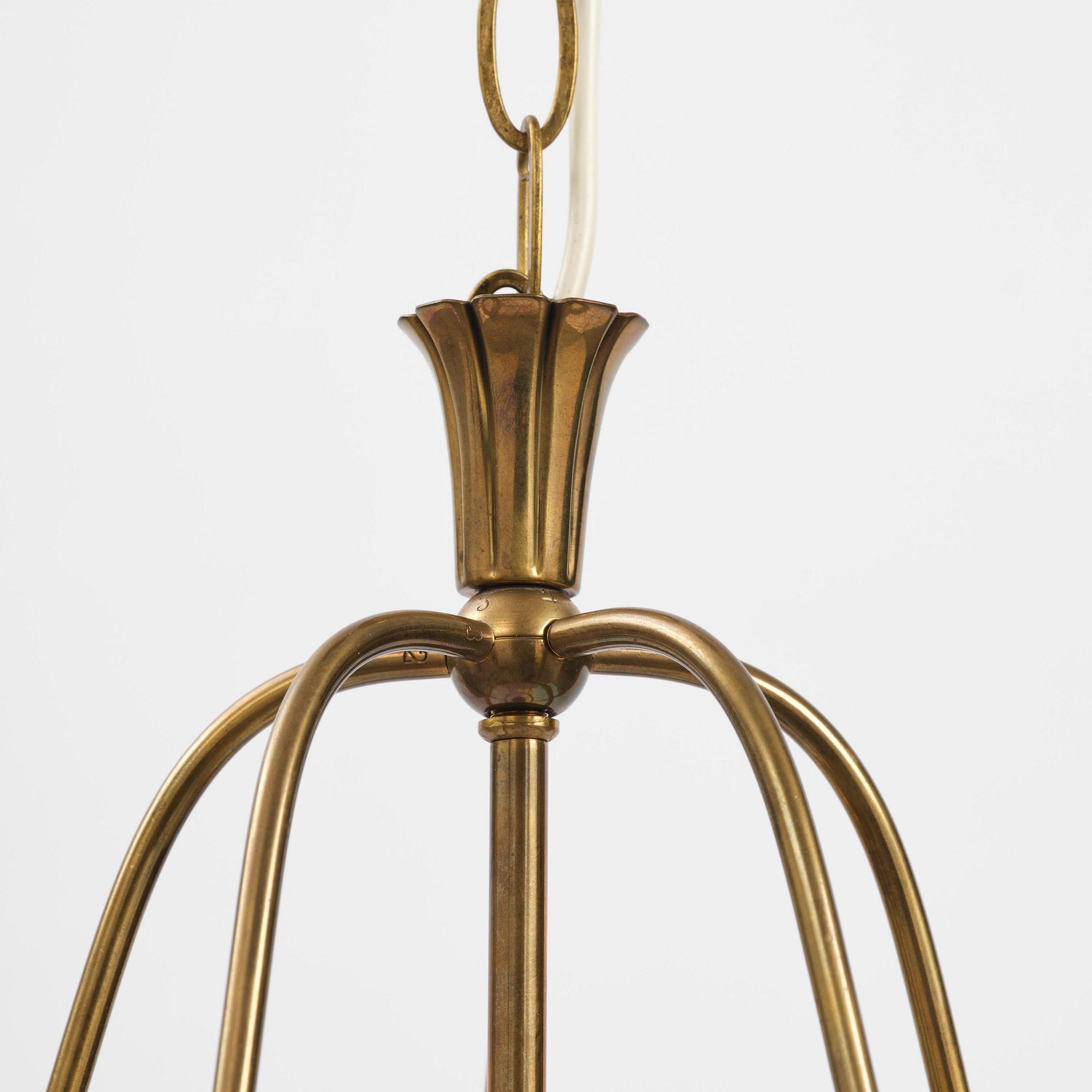 Harald Notini, a ceiling lamp model "6051", Arvid Böhlmarks Lampfabrik, Stockholm, 1920s-30s.