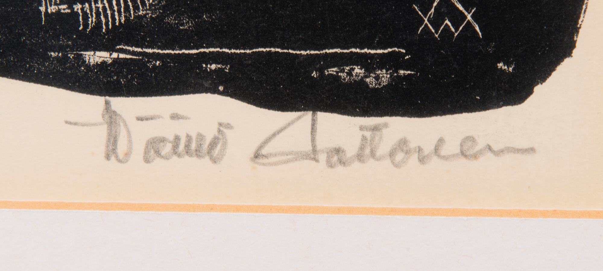 WÄINÖ AALTONEN, litografi, signerad och daterad 1963, numrerad 10/50.