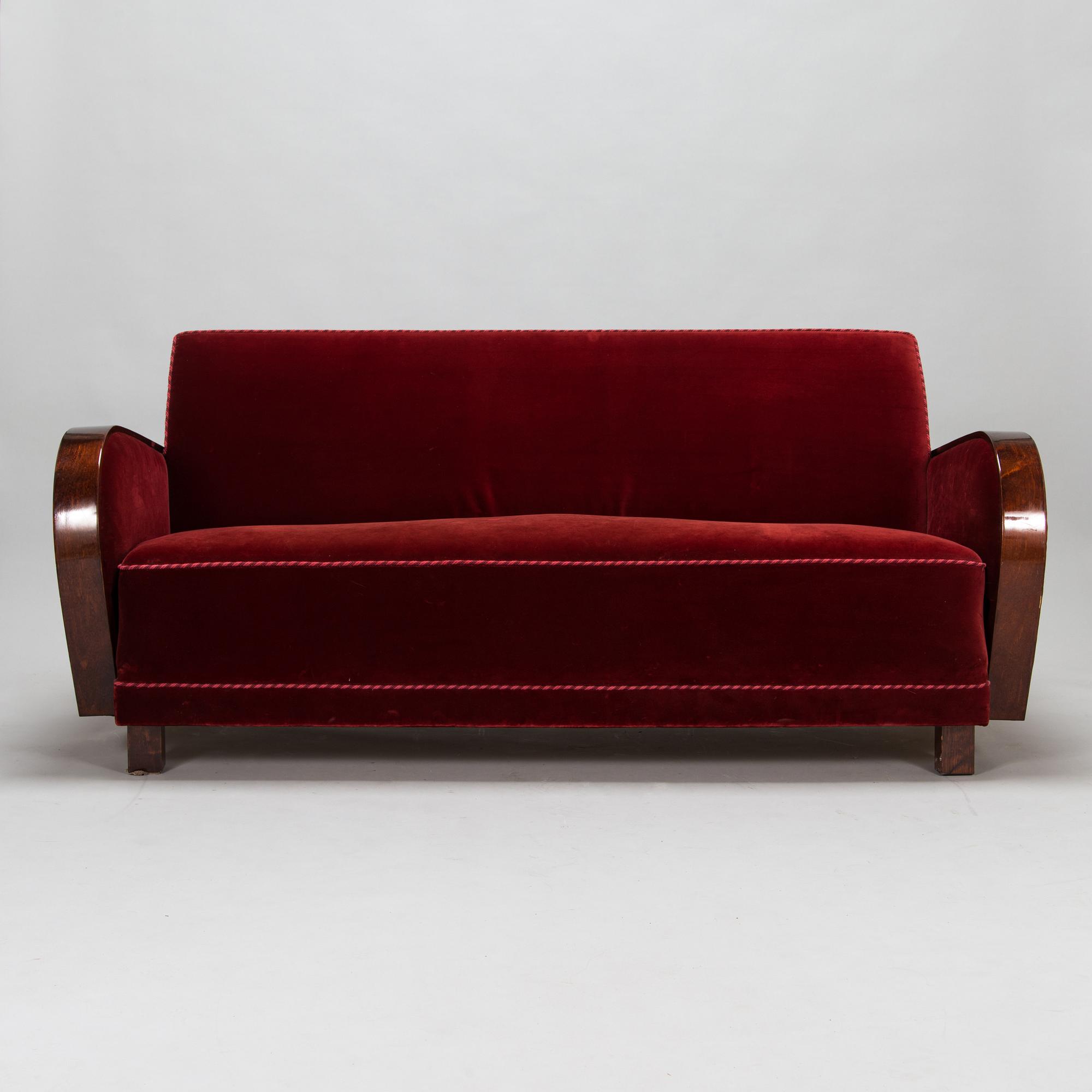 Soffmöblemang, 3 delar, jubileumsmodell "Pormestari" (Borgmästren) för Asko 1993.