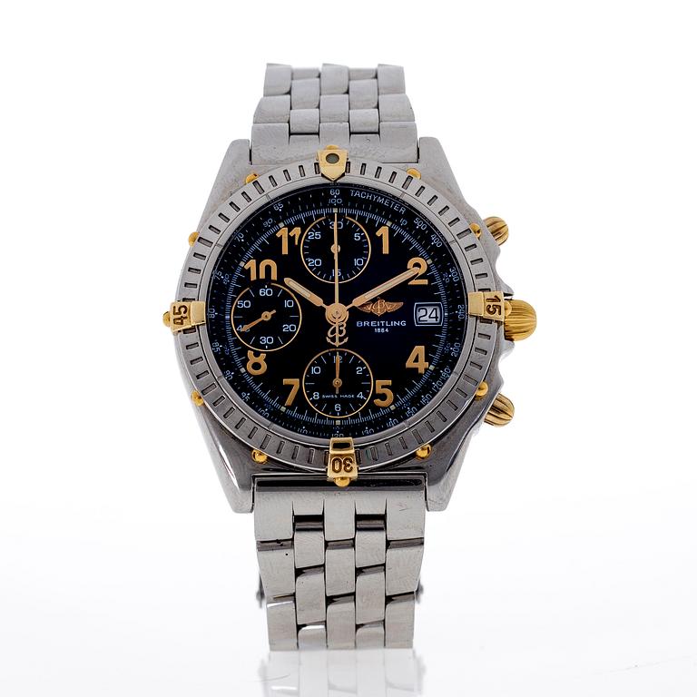 BREITLING, Chronomat, "Tachymeter", chronograph, rannekello, 39 mm,