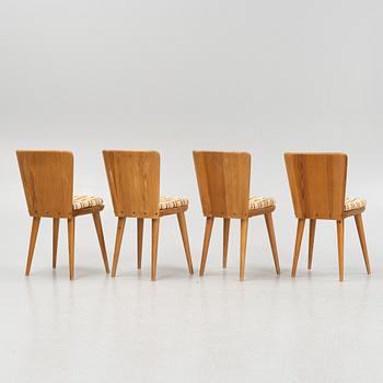 Göran Malmvall, stolar 4 st, "modell 510", Svensk Fur, Karl Andersson och söner, 1900-talets mitt.