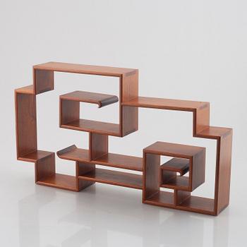 A hardwood ceramic display shelf, China, 20th century.