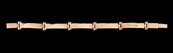 BJÖRN WECKSTRÖM, bracelet "Tundra", 14K gold. Lapponia 1972.