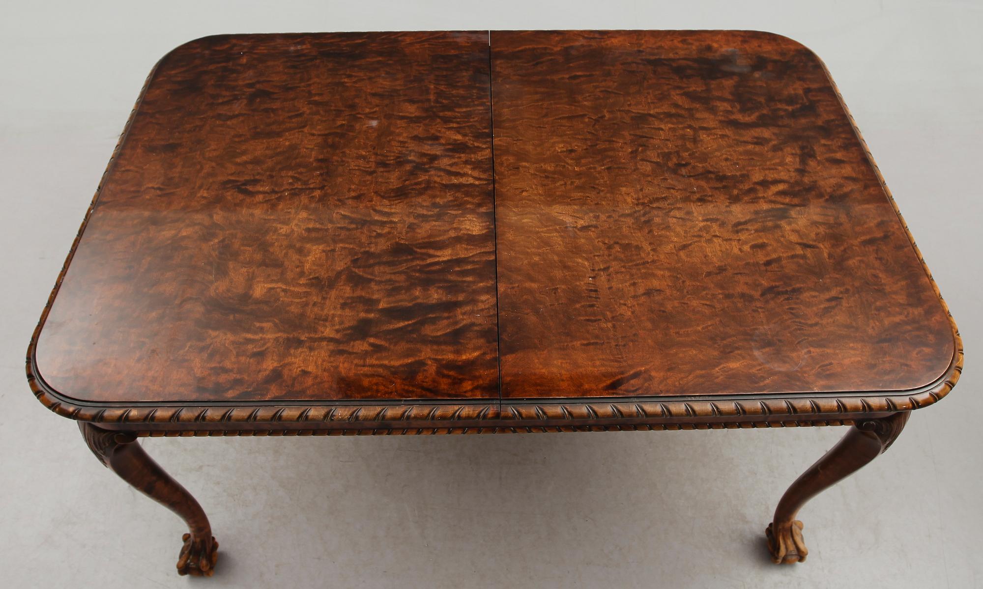 MATGRUPP, 7 delar, Chippendalestil, 1900-talets första hälft.