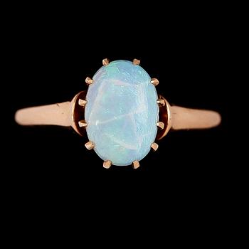 RINGAR, 2 st, 18 k guld, en 1948. Total vikt ca 7 gram.