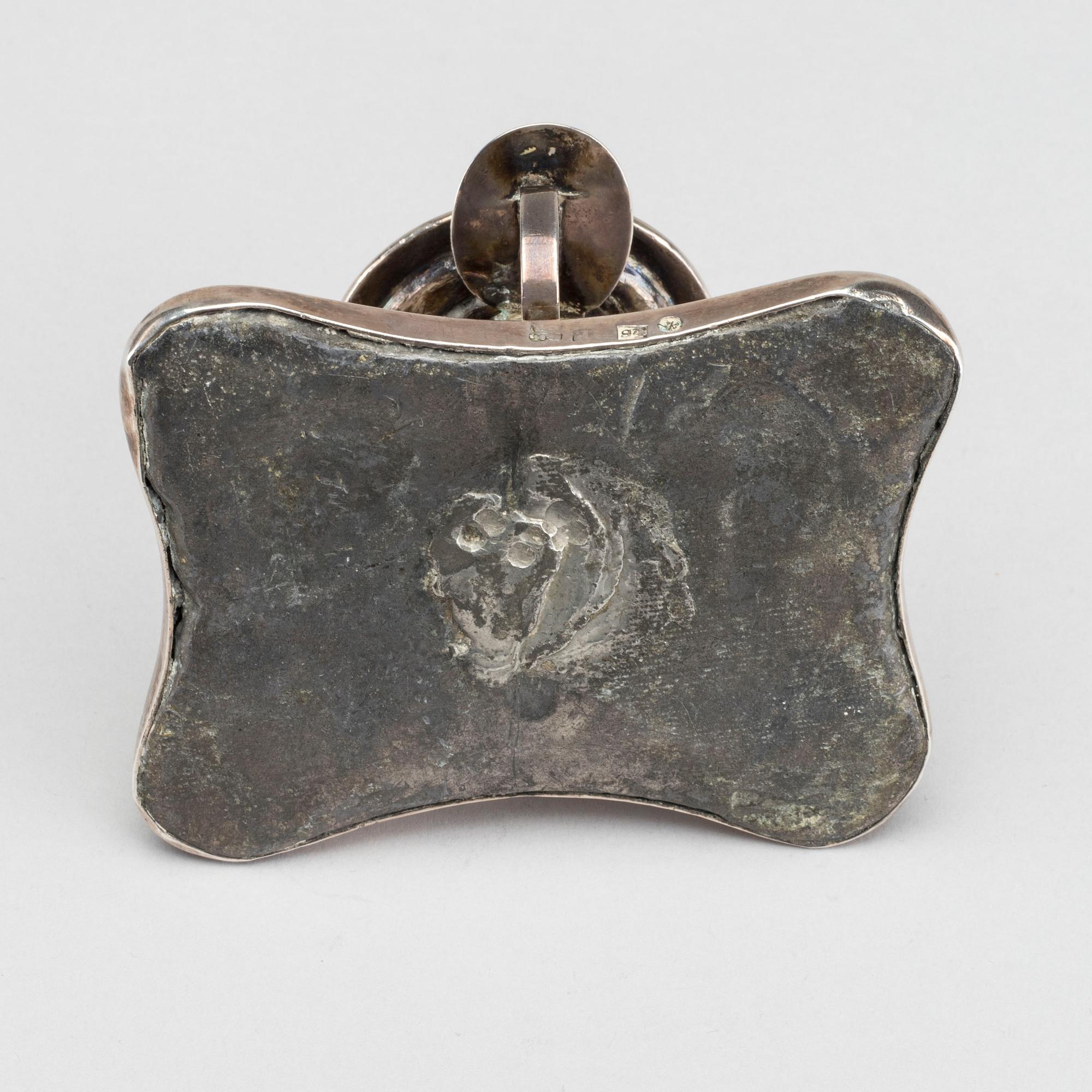 NATTLJUSSTAKE, silver, slitna stämplar, enligt uppgift Gustaf Adolf Petrell 1838-1850. S:t Petersburg 1848.