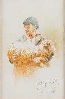 Fritz Jakobsson, Fåraherde.