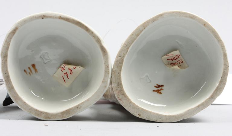 FIGURINER, 2 st, porslin. 1800/1900-tal.