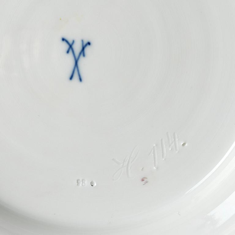 Ytterfoder, ett par, porslin. Meissen, 1890-tal.